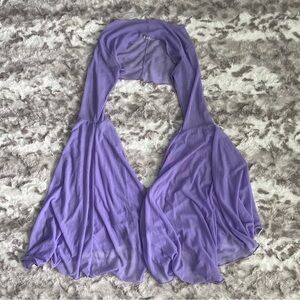 Freedom Rave Wear Lavender Mesh Bell Sleeves
